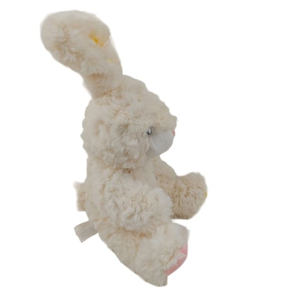 Cuddle Barn Bunny Rabbit Pink Yellow Fuzzy Stuffed Animal Plush Spring Easter - Picture 9 of 10